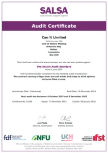 SALSA Audit Certificate 2024-2025